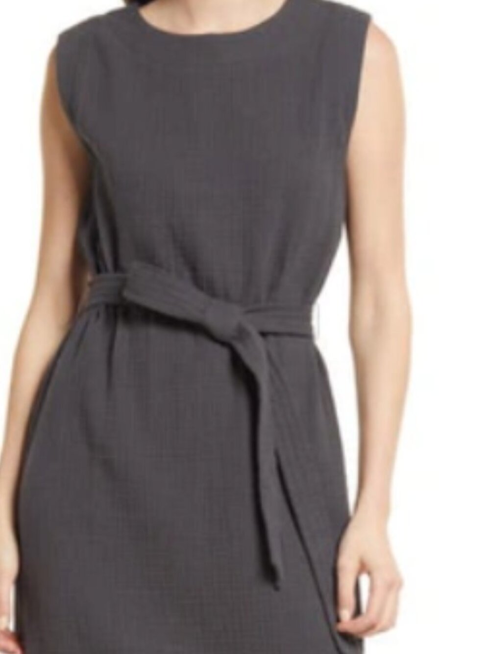 Faherty Dream Cotton Gauze Costa Midi Dress Charcoal Gray Size M